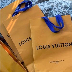 Louis Vuitton shopping bags